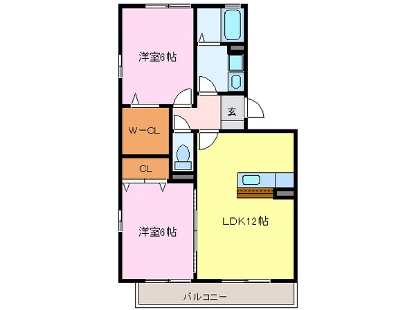 七宝駅 徒歩23分 3階の物件間取画像